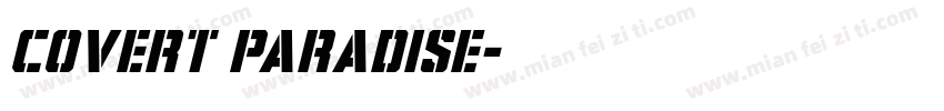 Covert Paradise字体转换